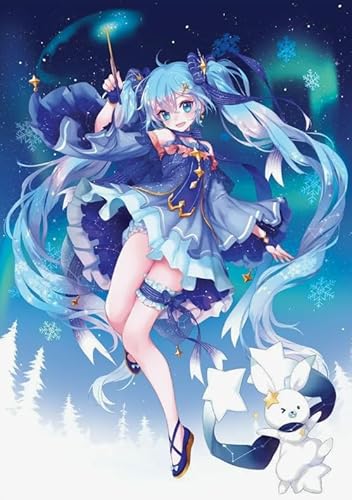 DMQBT Buntes Puzzle - 1000 Stück - Schwieriges Puzzle - Hatsunes Poster - Stressabbau Spiel Für Erwachsene Kunst Bild - Lernspielzeug Für Kinder - DX412ZW von DMQBT