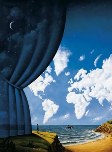 DMQBT Buntes Unregelmäßiges Puzzle ，1000 Stück ，Rafals Olbinski Oil Painting ，Personalisiertes Herausforderungs Spielzeug Für Erwachsene ，Familienspaß Herausforderungs Spielzeug - DX116ZW von DMQBT
