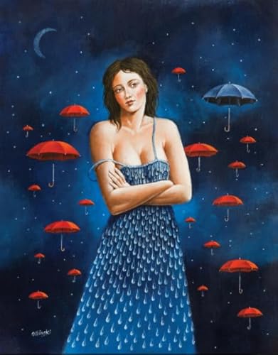 DMQBT Buntes Unregelmäßiges Puzzle ，1000 Stück ，Rafals Olbinski Oil Painting ，Personalisiertes Herausforderungs Spielzeug Für Erwachsene ，Familienspaß Herausforderungs Spielzeug - DX119ZW von DMQBT