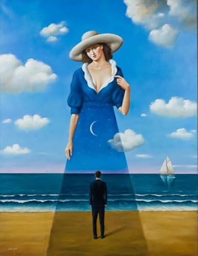 DMQBT Buntes Unregelmäßiges Puzzle ，1000 Stück ，Rafals Olbinski Oil Painting ，Personalisiertes Herausforderungs Spielzeug Für Erwachsene ，Familienspaß Herausforderungs Spielzeug - DX120ZW von DMQBT