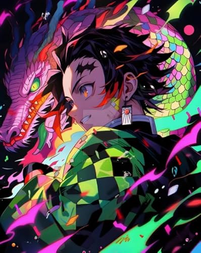 DMQBT Difficult Puzzle - Puzzles 1500 Stück - Japanese Animes Demons Tanjirou Posters - Lernspielzeug Für Kinder - Stressabbau-Spielzeug Für Erwachsene Gifts - Hz433Xa von DMQBT