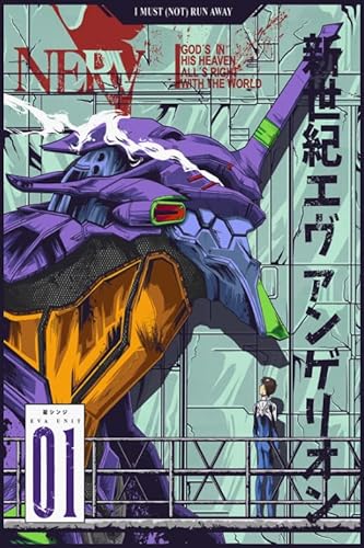 DMQBT Japanese Classic Anime Ayanami Rei Evangelions Poster Puzzle 1000 Teile for Home Stress Relieving Game Wp248Yw von DMQBT