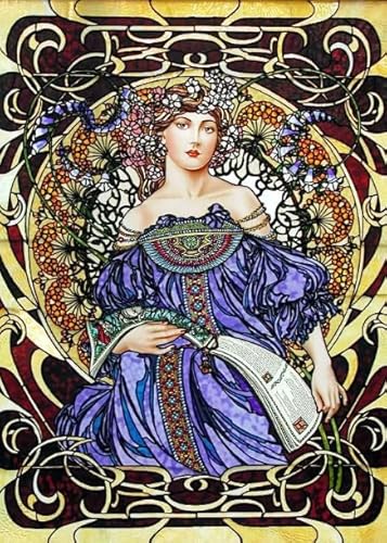DMQBT Puzzle,1000 Pieces,Poster,Schwierige Rätsel,Illustrations by Alphonse.Mucha,Familienspaß-Heraus Forderungs Spielzeug,Spielzeug Zum Stressabbau Für Erwachsene Und Familien, Cx282Zw von DMQBT