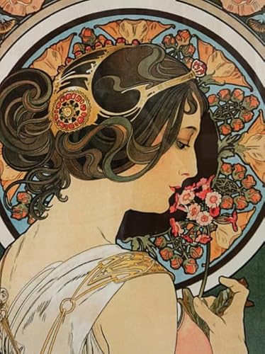 DMQBT Puzzle,1000 Pieces,Poster,Schwierige Rätsel,Illustrations by Alphonse.Mucha,Familienspaß-Heraus Forderungs Spielzeug,Spielzeug Zum Stressabbau Für Erwachsene Und Familien, Cx285Zw von DMQBT