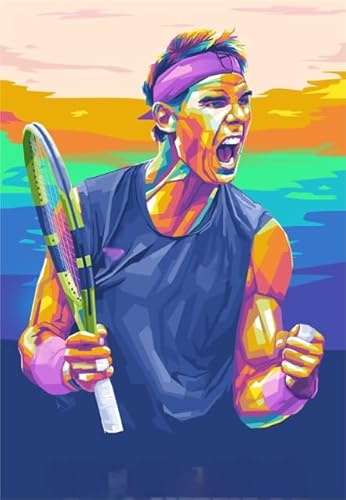 DMQBT Puzzle,1000 Pieces,Poster,Schwierige Rätsel,Tennis Player Pictures,Lustiges Spielzeug Für Erwachsene Und Die Ganze Familie,Spielzeug Zum Stressabbau Für Erwachsene Und Familien, Cx265Zw von DMQBT
