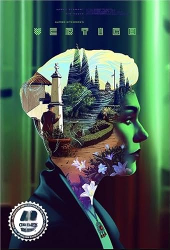 DMQBT Puzzle,1000 Pieces,Poster,Schwierige Rätsel,Vertigos Classic Film,Familienspaß-Heraus Forderungs Spielzeug,Irregular Spielzeug Zum Stressabbau Für Erwachsene Und Familien, Cx190Zw von DMQBT