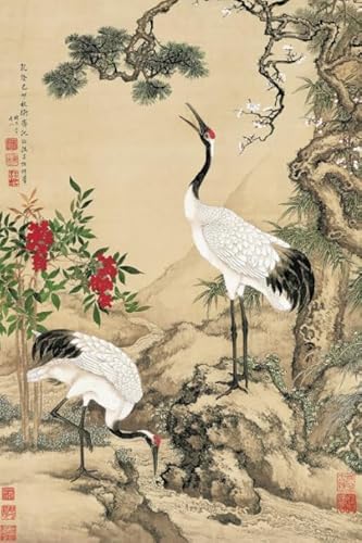 DMQBT Puzzle 1000 Stück - Irregular Kunst Puzzle - Cranes Painting - Lustiges Spielzeug Für Ältere Menschen - Familien-Lernspiel Zum Gedächtnis - Wall Decor - Za122Wk von DMQBT