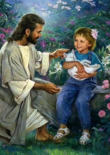 DMQBT Puzzle 1000 Stück - Irregular Kunst Puzzle - Jesus Oil Painting - Lustiges Spielzeug Für Ältere Menschen - Familien-Lernspiel Zum Gedächtnis - Wall Decor - Za62Wk von DMQBT
