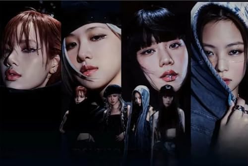 DMQBT Puzzle 1000 Stück - Irregular Kunst Puzzle - Korea Group Band Singers Blackpinks - Spaß-HerausFürderungs Spielzeug Für Erwachsene - Personalisiertes Spielzeug Für Erwachsene - Za259Wk von DMQBT