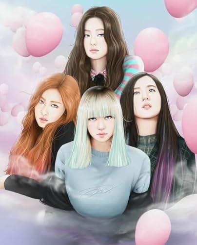 DMQBT Puzzle 1000 Stück - Irregular Kunst Puzzle - Korea Group Band Singers Blackpinks - Spaß-HerausFürderungs Spielzeug Für Erwachsene - Personalisiertes Spielzeug Für Erwachsene - Za262Wk von DMQBT