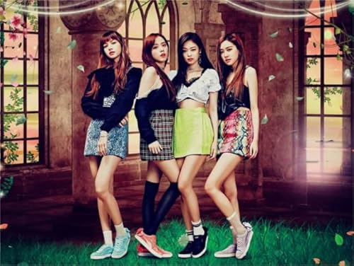 DMQBT Puzzle 1000 Stück - Irregular Kunst Puzzle - Korea Group Band Singers Blackpinks - Spaß-HerausFürderungs Spielzeug Für Erwachsene - Personalisiertes Spielzeug Für Erwachsene - Za263Wk von DMQBT