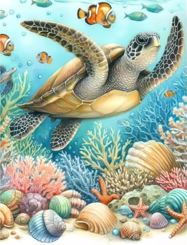 DMQBT Puzzle 1000 Teile ,Unregelmäßiges Puzzle Pieces ,Marine Animals Turtless Fun Poster , Personalisiertes Kinderspielzeug Für Erwachsene Gifts - DX486ZW DMQBT Puzzle 1000 Teile ,Unregelmäßiges Puzzle Pieces ,Marine Animals Turtless Fun Poster , Personalisiertes Kinderspielzeug Für Erwachsene Gifts - DX486ZW von DMQBT