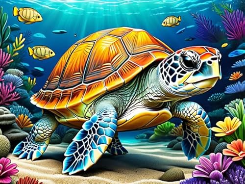 DMQBT Puzzle 1000 Teile ,Unregelmäßiges Puzzle Pieces ,Marine Animals Turtless Fun Poster , Personalisiertes Kinderspielzeug Für Erwachsene Gifts - DX489ZW DMQBT Puzzle 1000 Teile ,Unregelmäßiges Puzzle Pieces ,Marine Animals Turtless Fun Poster , Personalisiertes Kinderspielzeug Für Erwachsene Gifts - DX489ZW von DMQBT