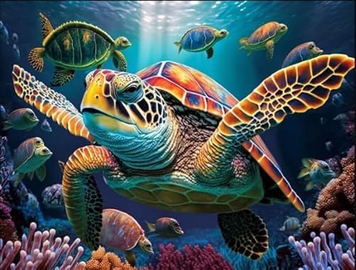 DMQBT Puzzle 1000 Teile ,Unregelmäßiges Puzzle Pieces ,Marine Animals Turtless Fun Poster , Personalisiertes Kinderspielzeug Für Erwachsene Gifts - DX490ZW DMQBT Puzzle 1000 Teile ,Unregelmäßiges Puzzle Pieces ,Marine Animals Turtless Fun Poster , Personalisiertes Kinderspielzeug Für Erwachsene Gifts - DX490ZW von DMQBT