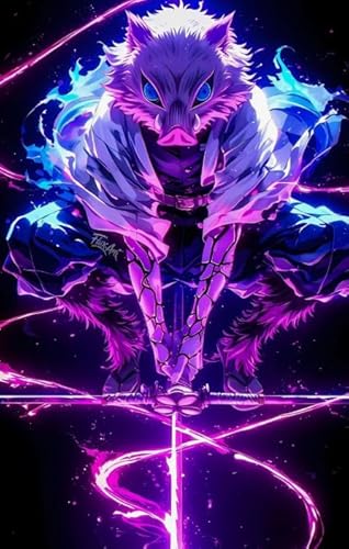 DMQBT Puzzle 1000 Teile - Bunt - Unregelmäßiges Puzzle - Japanese Animes Demons Hashibira Inosuke - Personalisiertes Kinderspielzeug Für Erwachsene - DX326ZW von DMQBT