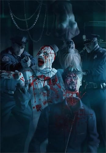 DMQBT Puzzle 1000 Teile Horror Movie Terrifier Poster Jigsaw for Home Stress Relieving Game Wp135Yw von DMQBT