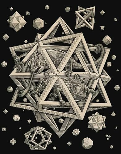 DMQBT Puzzle 1000 Teile M C Eschers Art Geometrys Posters Colorful Ability Game Für Die Ganze Familie Erwachsener Wp325Yw von DMQBT