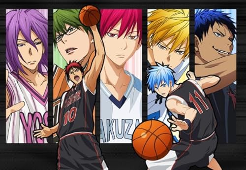 DMQBT Puzzle 1500 Stück ，Bunt Fun Puzzle ，Bilder ，Gifts ，Japanese Animes Kuroko's Basketball ，Kinderspielzeug Lernspiele Poster - Xt135Zp von DMQBT