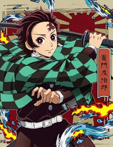 DMQBT Puzzle 1500 Stück - Bunt Puzzle - Bilder - Gifts - Classic Japanese Animes Demons Tanjirou - Lernspielzeug Für Kinder - Gedächtnis- Und Wahrnehmungs Spiele - Xp25Qk von DMQBT