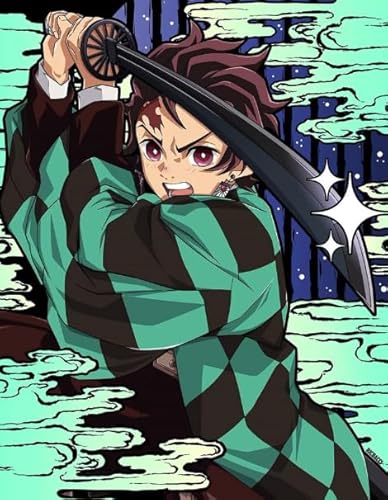 DMQBT Puzzle 1500 Stück - Bunt Puzzle - Bilder - Gifts - Classic Japanese Animes Demons Tanjirou - Lernspielzeug Für Kinder - Gedächtnis- Und Wahrnehmungs Spiele - Xp26Qk von DMQBT