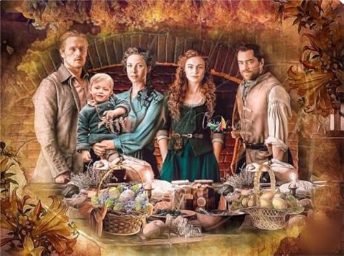 DMQBT Puzzle 1500 Stück - Unregelmäßiges Puzzle - Bilder - Gifts - Classic Film Outlanders Poster - for Stressabbau-Spiel Für Erwachsene, Kunstbild - Xt43Zp von DMQBT