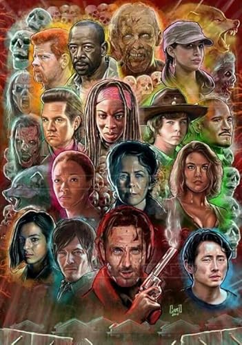 DMQBT Puzzles 1000 Stück - Kunst Puzzle - Horror Film Walkings Deads Posters - Gedächtnis Spiele Für Senioren - Lernspielzeug Für Die Ganze Familie - Za21Wk DMQBT Puzzles 1000 Stück - Kunst Puzzle - Horror Film Walkings Deads Posters - Gedächtnis Spiele Für Senioren - Lernspielzeug Für Die Ganze Familie - Za21Wk von DMQBT