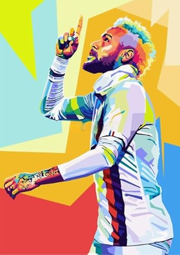 DMQBT Puzzles 1500 Stück - Colourful Irregular Puzzle - Soccer Neymars Posters - Heraus for Derungs Spielzeug Für Die Ganze Familie - Memory-Spiel Für Senioren - Wand Kunst-Dekor - Hz579Xa von DMQBT