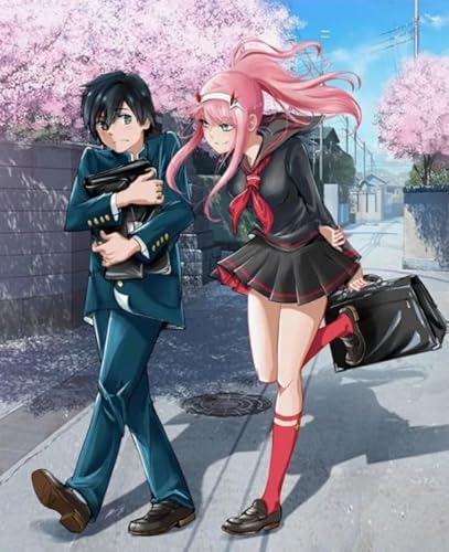 DMQBT Puzzles 1500 Stück - Irregular Puzzle - Japanese Animes Franxx Posters - Spiele Zur Stressreduzierung Für Die Ganze Familie - Heraus Fo Rderungs Spiel Für Erwachsene Gifts - Hz271Xa von DMQBT