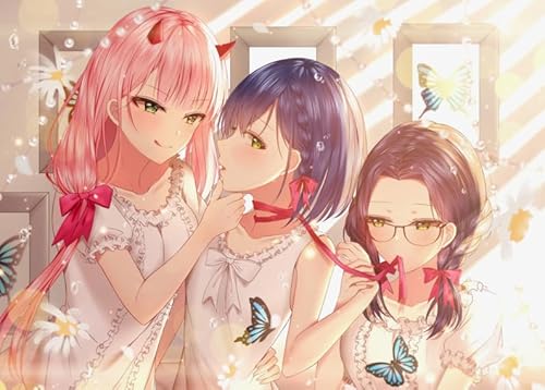 DMQBT Puzzles 1500 Stück - Irregular Puzzle - Japanese Animes Franxx Posters - Spiele Zur Stressreduzierung Für Die Ganze Familie - Heraus Fo Rderungs Spiel Für Erwachsene Gifts - Hz273Xa von DMQBT