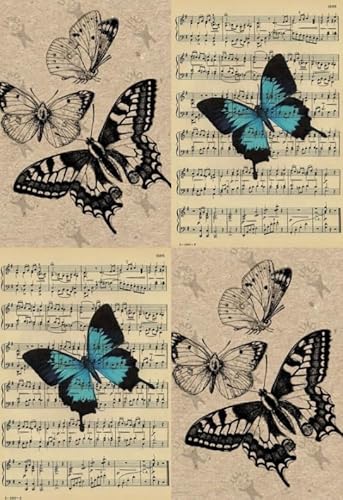 DMQBT Schwieriges 1000 Teile Puzzle - Buntes Unregelmäßiges Puzzle - Artistic Bild of Butterflys On Sheet Musics - Personalisiertes Herausforderungs Spielzeug Für Erwachsene - DX36ZW DMQBT Schwieriges 1000 Teile Puzzle - Buntes Unregelmäßiges Puzzle - Artistic Bild of Butterflys On Sheet Musics - Personalisiertes Herausforderungs Spielzeug Für Erwachsene - DX36ZW von DMQBT