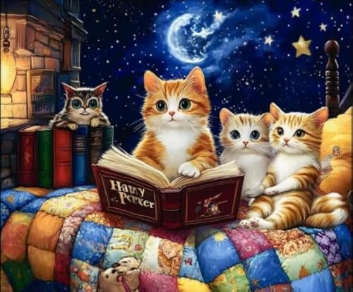 DMQBT Schwieriges Puzzle - 1000 Stück - Bunt Cute Funny Cat Abstract Art Bilder - Personalisiertes Puzzle Spielzeug Für Erwachsene - Spiele Zur Stressreduzierung Für Die Ganze Familie - DX194ZW von DMQBT