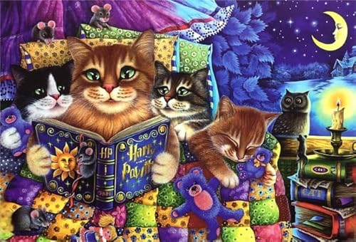 DMQBT Schwieriges Puzzle - 1000 Stück - Bunt Cute Funny Cat Abstract Art Bilder - Personalisiertes Puzzle Spielzeug Für Erwachsene - Spiele Zur Stressreduzierung Für Die Ganze Familie - DX198ZW DMQBT Schwieriges Puzzle - 1000 Stück - Bunt Cute Funny Cat Abstract Art Bilder - Personalisiertes Puzzle Spielzeug Für Erwachsene - Spiele Zur Stressreduzierung Für Die Ganze Familie - DX198ZW von DMQBT