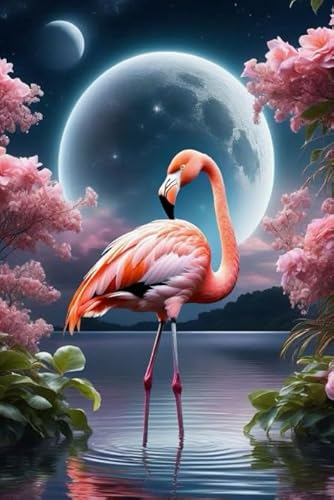 DMQBT Schwieriges Puzzle - 1000 Stück - Bunt Flamingos Art Bilder - Puzzlespielzeug Zum Stressabbau Für Erwachsene Und Familien - Spiele Zur Stressreduzierung Für Die Ganze Familie - DX190ZW von DMQBT