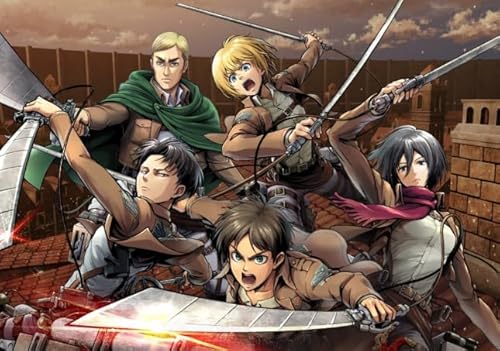DMQBT Schwieriges Puzzle 1000 Teile - Bunt - Japanese Animes Attackss On Titanss Poster - Personalisiertes Puzzle Spielzeug Für Erwachsene - DX383ZW DMQBT Schwieriges Puzzle 1000 Teile - Bunt - Japanese Animes Attackss On Titanss Poster - Personalisiertes Puzzle Spielzeug Für Erwachsene - DX383ZW von DMQBT