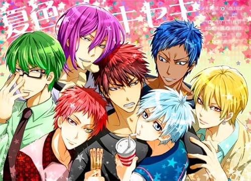 DMQBT Schwieriges Puzzle 1000 Teile - Bunt - Japanese Animes Kuroko's Basketball Poster - Personalisiertes Puzzle Spielzeug Für Erwachsene - DX296ZW von DMQBT