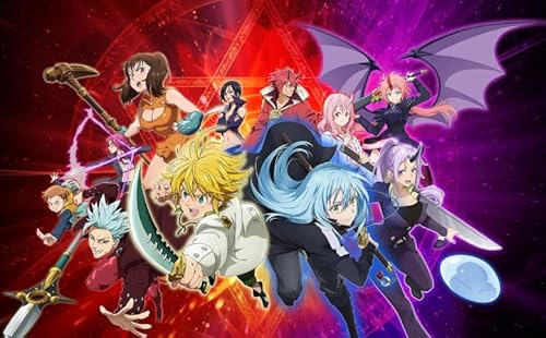 DMQBT Schwieriges Puzzle 1000 Teile - Bunt - Japanese Animes Sevenss Deadlys Sinss Poster - Personalisiertes Puzzle Spielzeug Für Erwachsene - DX276ZW von DMQBT