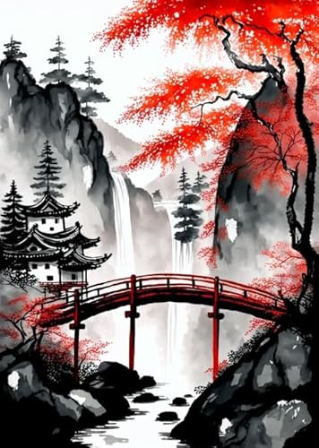 DMQBT Schwieriges Puzzle 1000 Teile - Bunt -Japanese Style Landscapes Painting Poster - Stressabbau Spiel Für Erwachsene Kunst Bild - DX281ZW DMQBT Schwieriges Puzzle 1000 Teile - Bunt -Japanese Style Landscapes Painting Poster - Stressabbau Spiel Für Erwachsene Kunst Bild - DX281ZW von DMQBT