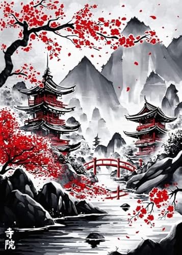 DMQBT Schwieriges Puzzle 1000 Teile - Bunt -Japanese Style Landscapes Painting Poster - Stressabbau Spiel Für Erwachsene Kunst Bild - DX282ZW DMQBT Schwieriges Puzzle 1000 Teile - Bunt -Japanese Style Landscapes Painting Poster - Stressabbau Spiel Für Erwachsene Kunst Bild - DX282ZW von DMQBT