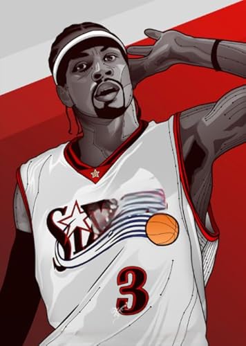 DMQBT Schwieriges Puzzle - Puzzle 1000 Teile - Basketball Player Iverson - Spiele Zur Stressreduzierung Für Die Ganze Familie - Spaß Herausforderungs Spielzeug Für Erwachsene - DX140ZW DMQBT Schwieriges Puzzle - Puzzle 1000 Teile - Basketball Player Iverson - Spiele Zur Stressreduzierung Für Die Ganze Familie - Spaß Herausforderungs Spielzeug Für Erwachsene - DX140ZW von DMQBT