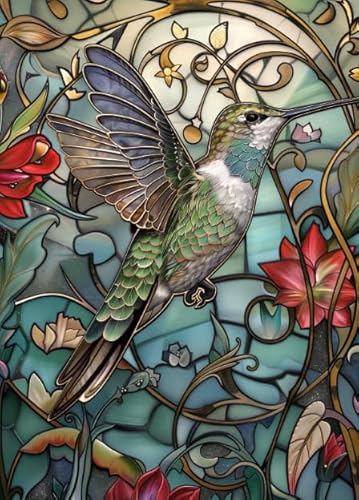 Hummingbirds Art Plakat - Für Erwachsene Familie Stress Relief Puzzle Spielzeug - 1000 Teile Puzzle - Wand Kunst Dekoration Dw573Sk von DMQBT