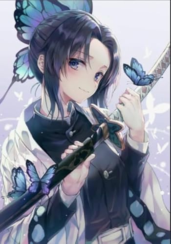 Japanese Animes Demons Kochou Shinobus Picture Plakat，Für Kinder Spielzeug Lernspiele Plakats ，1000 Teile Puzzle Dw470Sk von DMQBT