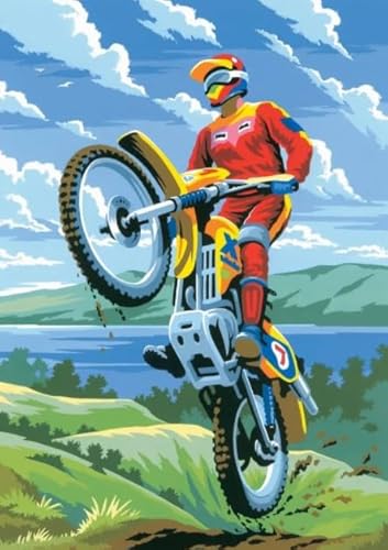 Motoss Racings Oil Painting Bilder - Puzzle 1000 Teile - Für Erwachsene Stressabbau Spiel Kunst Bild - Home Decor Dw575Sk von DMQBT