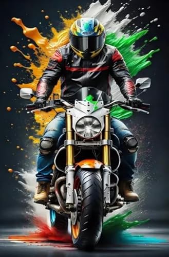 Motoss Racings Oil Painting Bilder - Puzzle 1000 Teile - Für Erwachsene Stressabbau Spiel Kunst Bild - Home Decor Dw579Sk von DMQBT