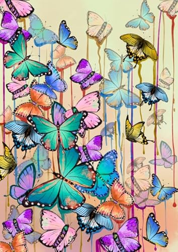 Puzzle 1000 Stück, Art Butterflys Plakat, Spiele Zum Stressabbau In Der Familie, Erwachsene Challenge Game,Elderly Gedächtnis Kognitions Spiels Xw423Qk von DMQBT