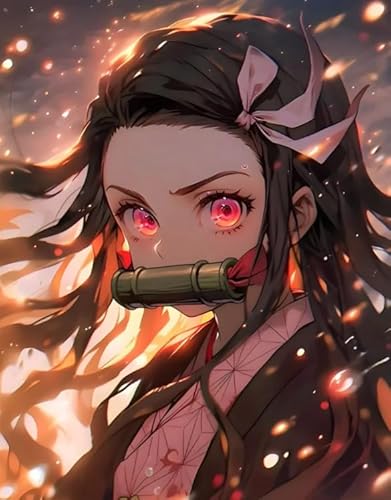 Puzzle 1000 Stücks, Japanische Animes Demons Nezuko Plakat,Buntes,Lernspielzeug Für Kinder, Wand Kunst Dekoration,Erwachsene Challenge Game Xw366Qk von DMQBT