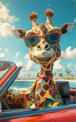 Puzzle 1000 Stücks - Abstrakte Kunst Animals with Glasses Painting - Buntes - Elderly Gedächtnis Kognitions Spiels - Lernspielzeug Für Kinder Xw88Qk von DMQBT