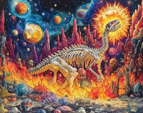 Puzzle 1000 Stücks - Dinosaurs Abstrakte Kunst Animals Bilder - Buntes - Lernspielzeug Für Kinder - Spiele Zum Stressabbau In Der Familie Xw91Qk von DMQBT
