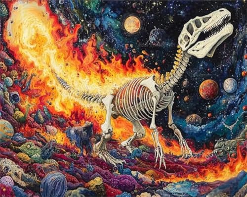 Puzzle 1000 Stücks - Dinosaurs Abstrakte Kunst Animals Bilder - Buntes - Lernspielzeug Für Kinder - Spiele Zum Stressabbau In Der Familie Xw93Qk von DMQBT