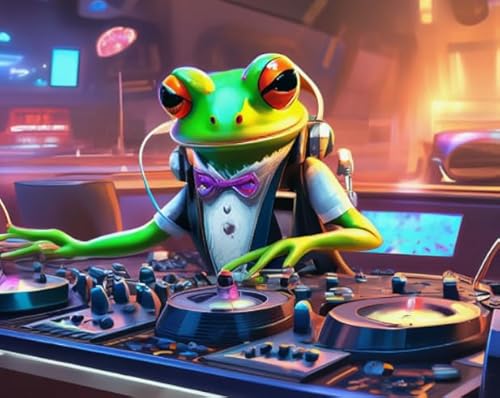 Puzzle 1000 Stücks - Frogs Abstrakte Kunst Music Plakat Picture - Lernspielzeug Für Kinder - Buntes - Familie Spaß Herausforderung Spielzeug Xw167Qk Puzzle 1000 Stücks - Frogs Abstrakte Kunst Music Plakat Picture - Lernspielzeug Für Kinder - Buntes - Familie Spaß Herausforderung Spielzeug Xw167Qk von DMQBT