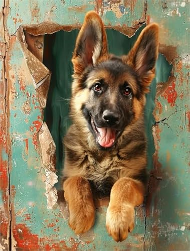 Puzzle 1000 Teile ，Für Erwachsene Familie Stress Relief Puzzle Spielzeug，Gedächtnis Kognition Spiel ，German Shepherds Dogs ，Wand Kunst Dekoration Dw238Sk von DMQBT